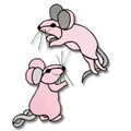 Free Pattern, Pink Mousies