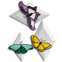 Free Pattern, Butterflies On Bevels