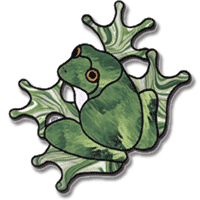 Free Pattern, One Two Tree Frog