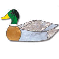 Free Pattern, Mallard Duck In Pond