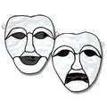 Free Pattern, Comedy Tragedy Masks