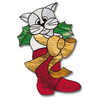 Free Pattern, Christmas Kitty