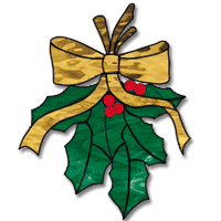 Free Pattern, Holly Decoration