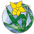 Free Pattern, Daffodil Round Panel