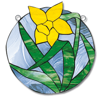 Free Pattern, Daffodil Round Panel