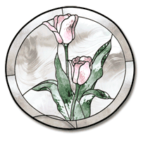 Free Pattern, Elegant Tulips Panel