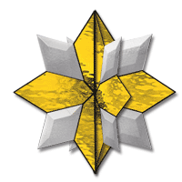 Free Pattern, Beveled 3-D Star