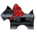 Free Pattern, Scotty Dog Letter Holder/Suncatcher