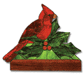 Free Pattern, Cardinal & Holly