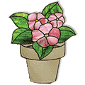 Free Pattern, Potted Primrose