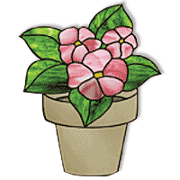 Free Pattern, Potted Primrose