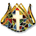 Free Pattern, Stained Glass Cross Votive