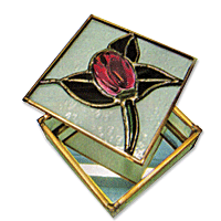 Free Pattern, Fused Element Rose Box
