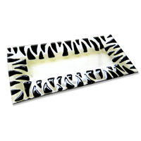 Free Pattern, Zebra Border Tray