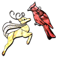 Free Pattern, Cardinal & Reindeer