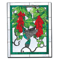Free Pattern, Hummingbird And Vine