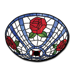 Rose Mosaic Ceiling
