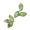 Garden Leaves Bevel Cluster - Green (6 pieces)