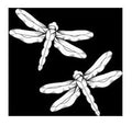 Damselflies Bevel Cluster - Blue (2 cluster set) 3.5"x5.5"