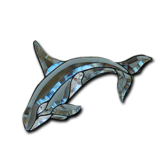 Orca Whale Bevel Cluster - Grey/Clear