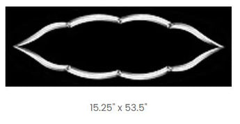 Oval Border Bevel Cluster