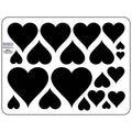 Hearts Galore Wafer Stencil