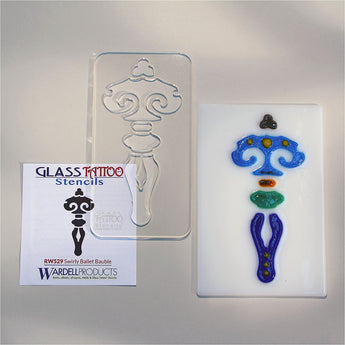 Swirly Ballet Bauble Stencil