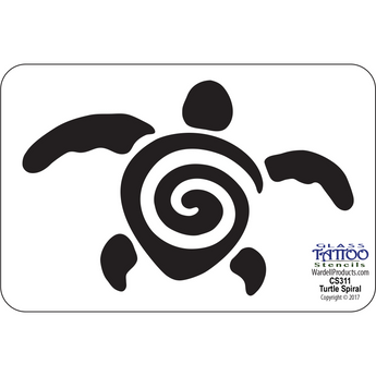 Turtle Spiral Stencil