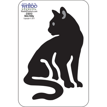 Slim Kitty Stencil