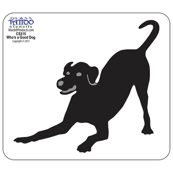 Who's A Good Dog Stencil