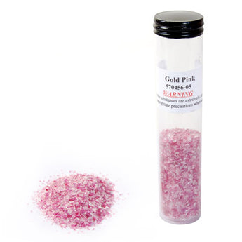 Gold Pink Glass Frit, 104 COE, 2 oz pkg