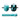 Bullseye Hot Rodz - Turquoise Opaque, Each