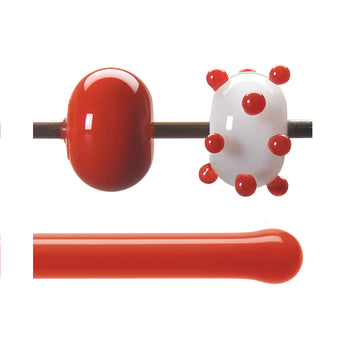 Bullseye Hot Rodz - Tomato Red Opalescent, Fusible