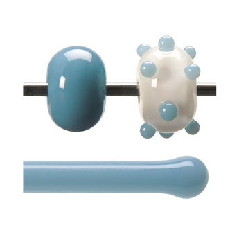 Bullseye Hot Rodz - Powder Blue Opalescent, Fusible