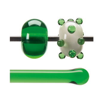 Bullseye Hot Rodz - Light Green Transparent, Fusible