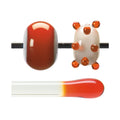 Bullseye Hot Rodz - Orange Transparent, Striker, Fusible