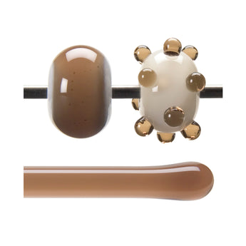 Bullseye Hot Rodz - Light Bronze Transparent, Fusible