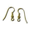 Gold Plated French Earwires (dozen pieces)