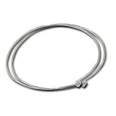 Silver Plated Neckwire-Pr.
