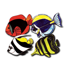 Tropical Fish Pattern Set