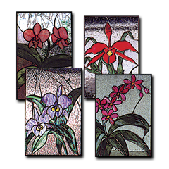 4 Orchids Pattern Set