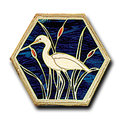 Egret Mosaic 16'' Hex Pattern