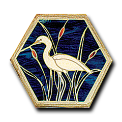 Egret Mosaic 16'' Hex Pattern