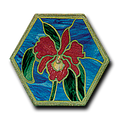 Orchid Mosaic 16'' Hex Pattern