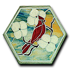 Cardinal Mosaic 16'' Hex Pattern