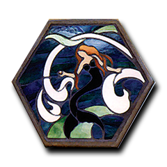Mermaid Mosaic 16'' Hex Pattern