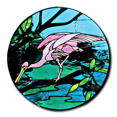 Roseate Spoonbill Pattern 23'' Dia.