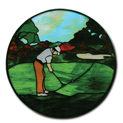 Putt For Birdie Pattern 22'' Dia.