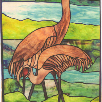 Sandhill Cranes Window Pattern