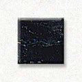 Black 3/8'' Glass Mosaic Tile 2.7oz